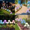 Decor 4 Pack Solar Lights, Solar Flowers Lights with 12 Enlarged Blooming Hydrangea Flowers Waterproof for Garden Yard Patio Lawn Backyard Pathway Gardening Gifts for Women Mom